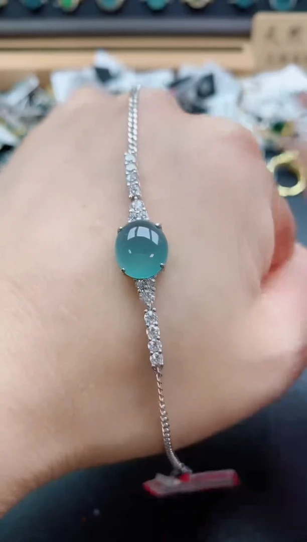 银S925镶嵌戒指翡翠11