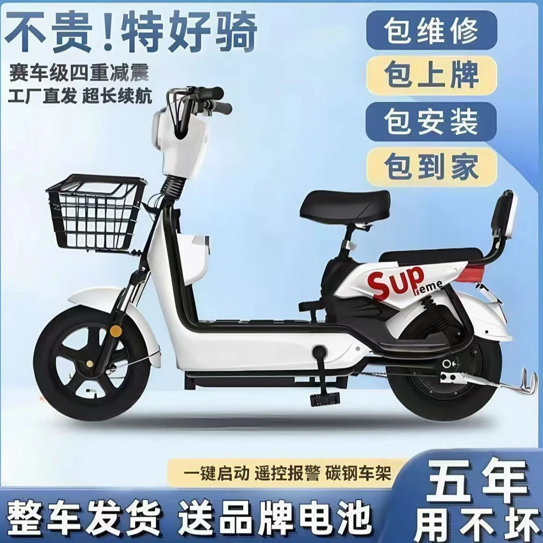 2024电动车小型车男女成人电动自行车新国标长跑王代步电瓶车