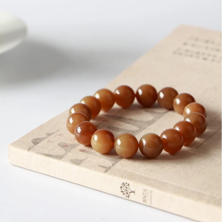 链接245-A25571-和田玉-糖玉手串-新疆且末-11.8mm,17颗