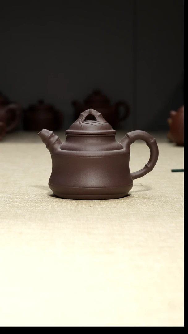 茶壶紫泥竹鼎200瑕疵壶