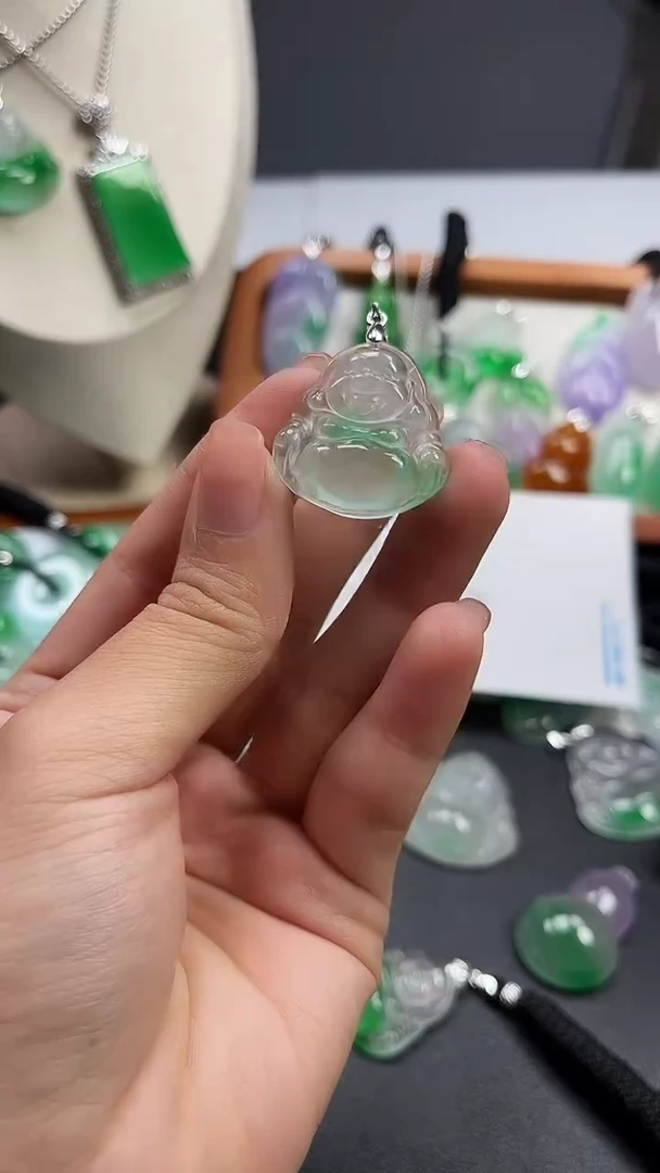 颈饰未镶嵌翡翠  所见即所得 一图一物