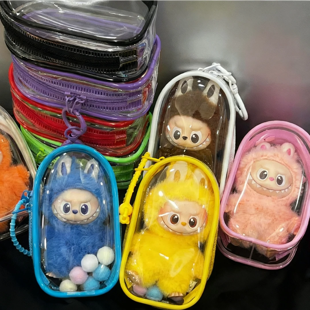 labubu4.0心底密码娃包保护套搪胶防尘收纳外出遛娃包