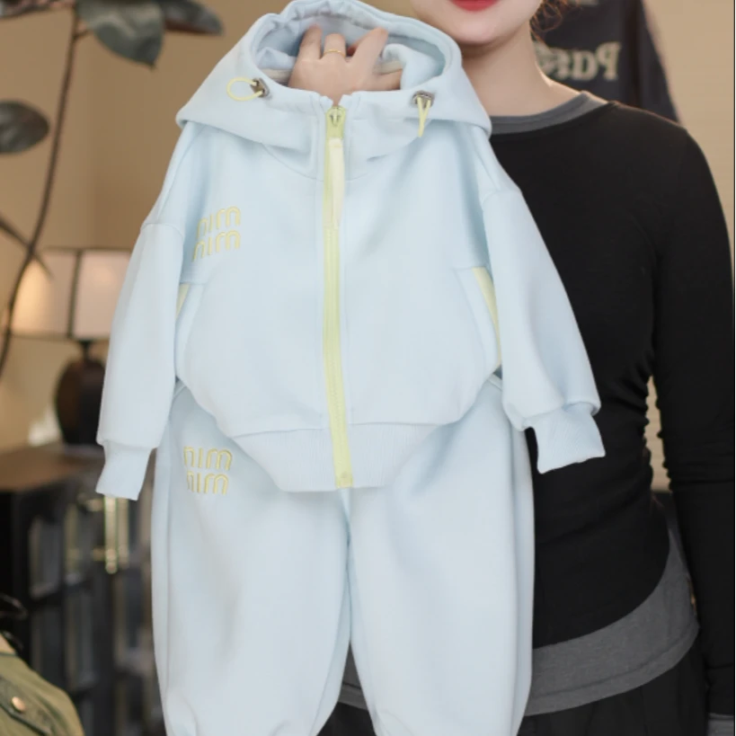 【现货1】2025春季 新品萌娃穿搭潮流长袖男童女童儿童套装26323