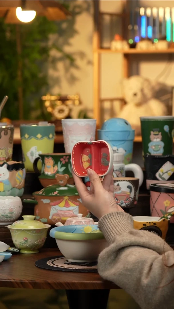 杯子瓷A152景德镇原创手工陶瓷