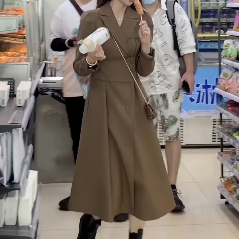 早秋轻奢风法式气质风连衣裙时尚百搭长袖连衣裙高级感西装连衣裙