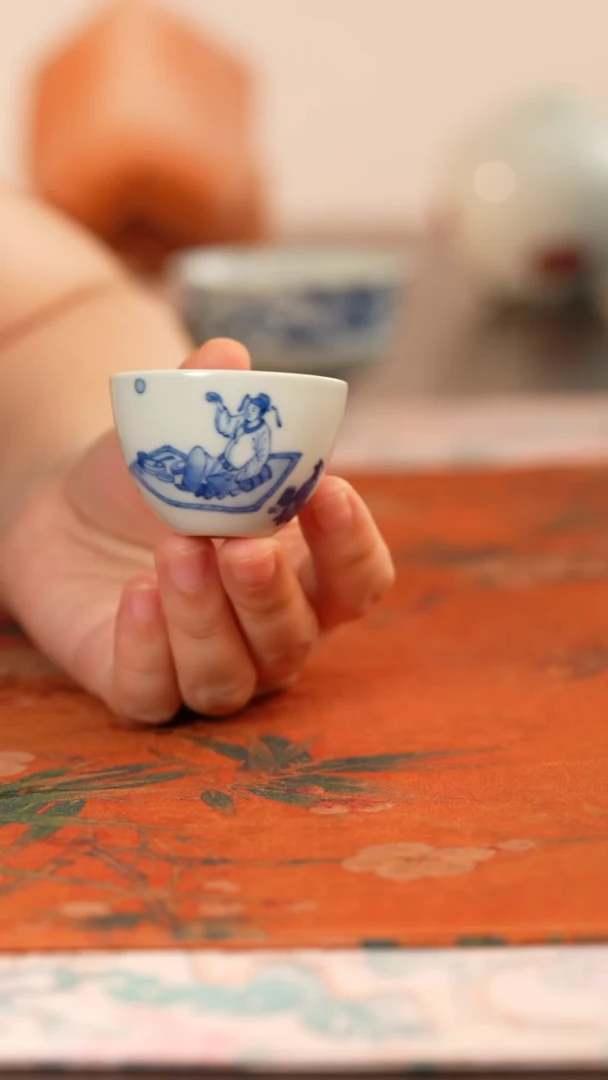 天心雅器饮中八仙小杯