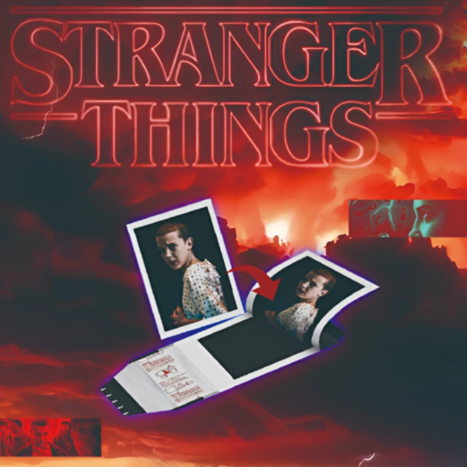 【喵呜大转盘】怪奇物语 西班牙快闪店灵感同人影视撕拉拍立得