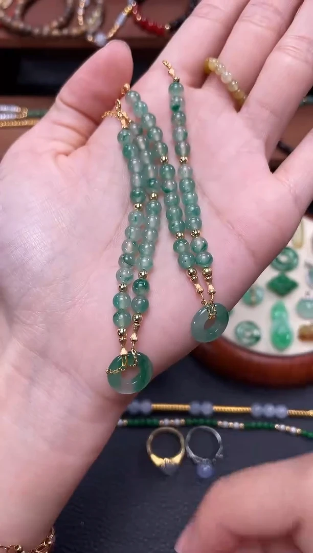 【闪购商品】石英质玉套链未镶嵌多样性发货一个  JK132