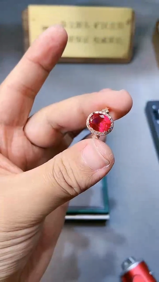 【闪购商品】红宝石戒指银S925镶嵌564