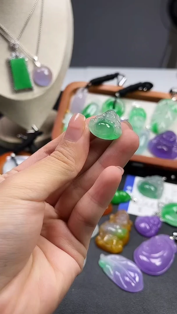 颈饰未镶嵌翡翠  所见即所得 一图一物