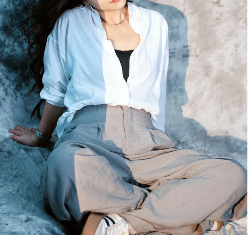 【国色天香】连衣裙显瘦桑蚕丝圆领钉珠九分袖大摆裙满身花气质3910