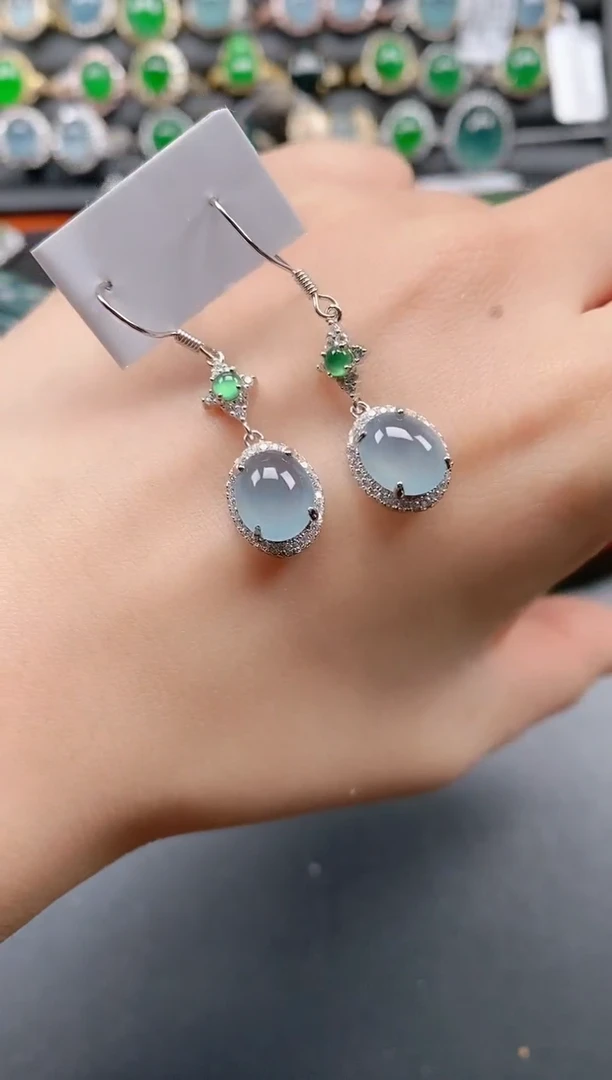 银S925镶嵌戒指翡翠11