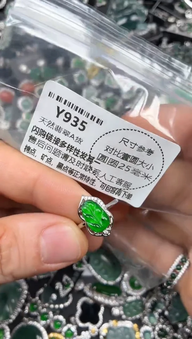 颈饰未镶嵌翡翠Y935戒指