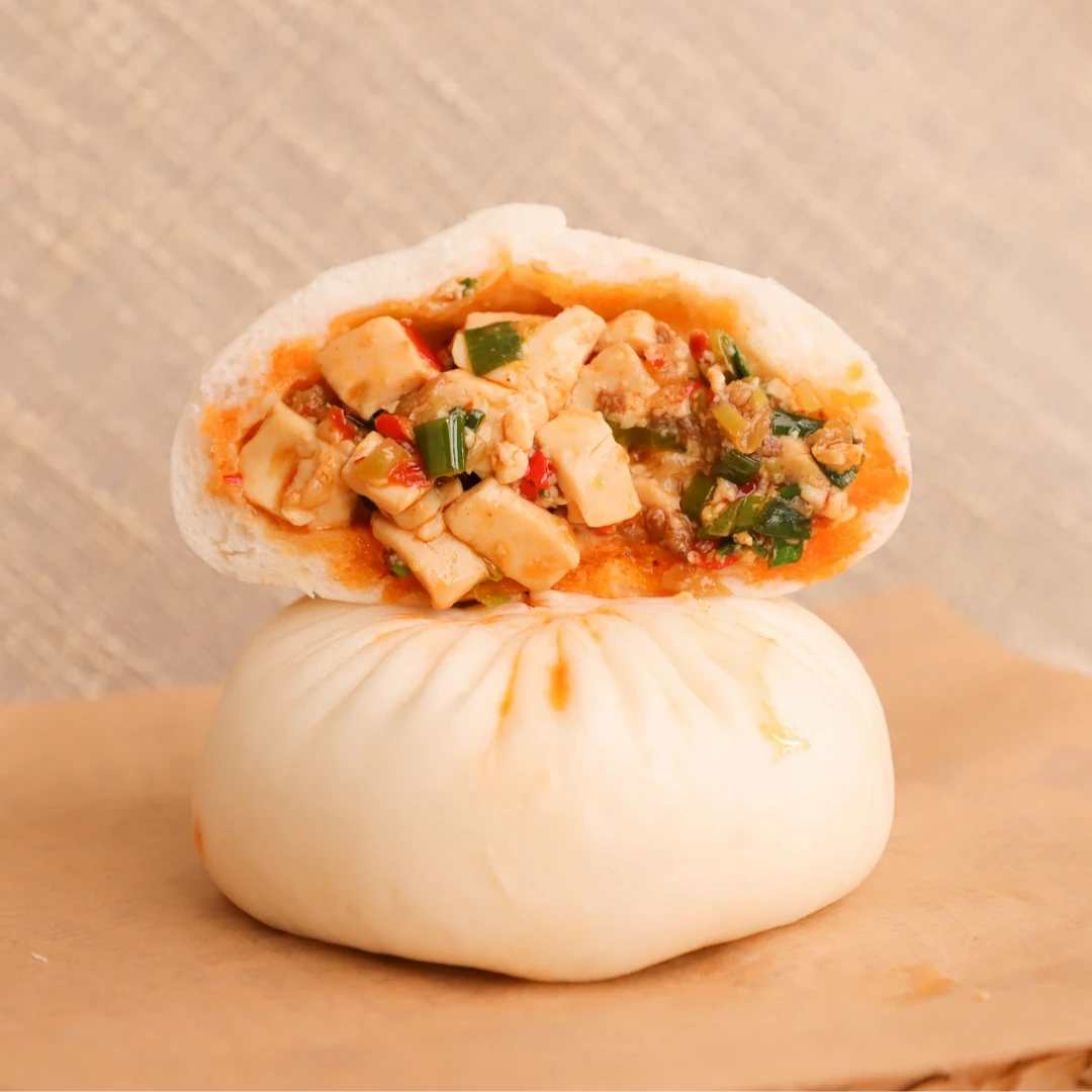 建德豆腐包手工大包子非遗小吃特产新鲜皮薄馅足广式早茶