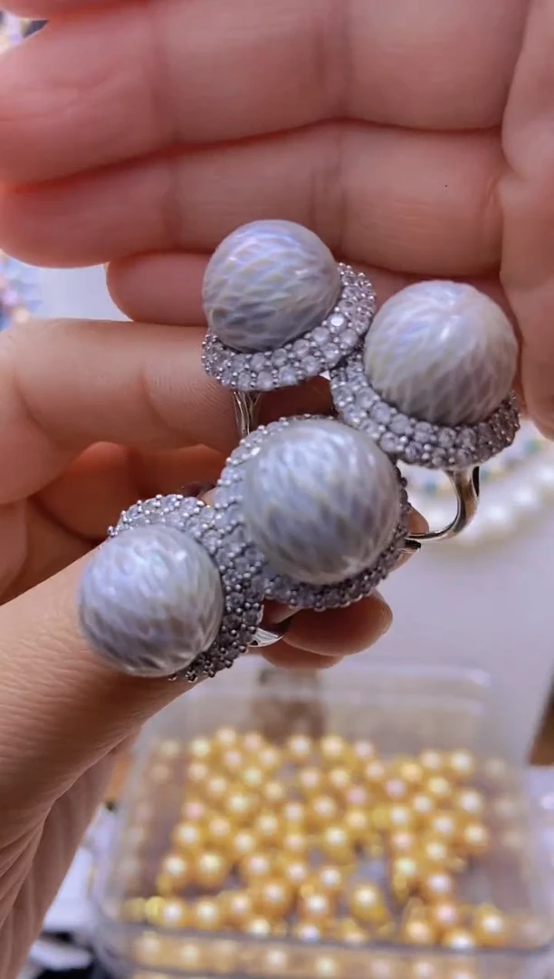 未镶嵌原创设计淡水珍珠5