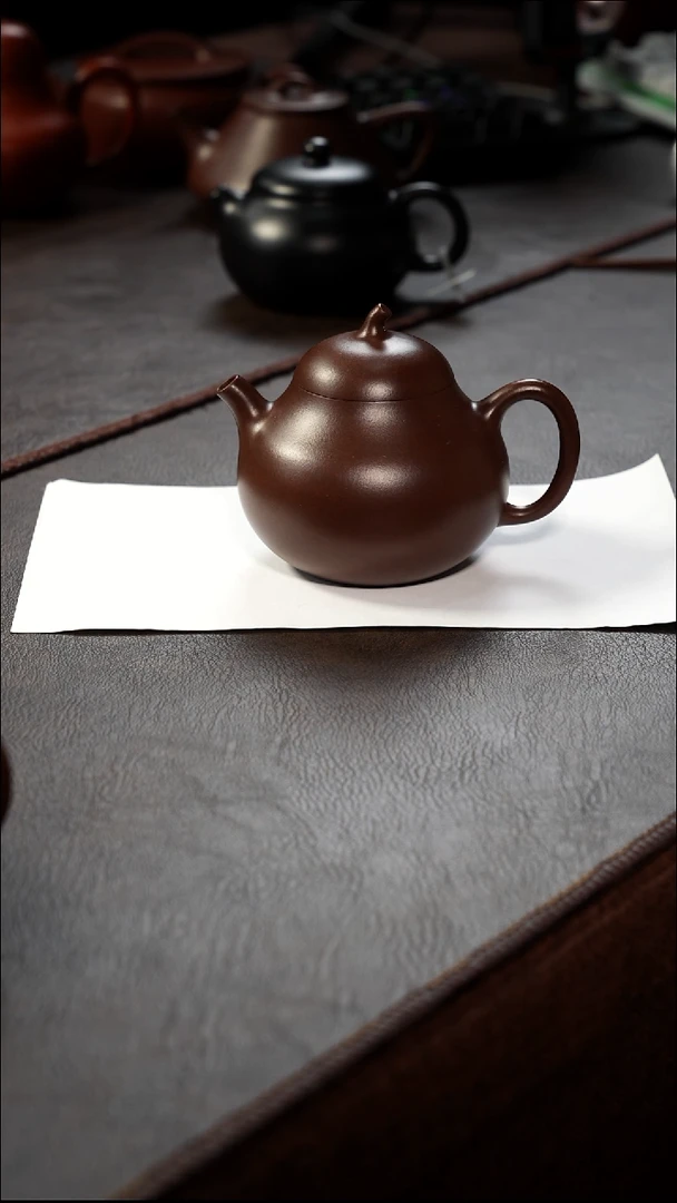 茶壶紫砂壶·老紫泥茄瓜170cc