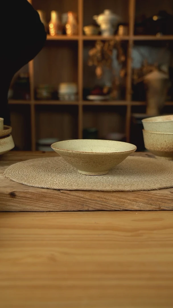 沙漠落日黄系列的6.5英寸帽子碗1个