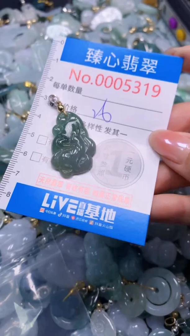 吊坠(不含链)未镶嵌翡翠5319
