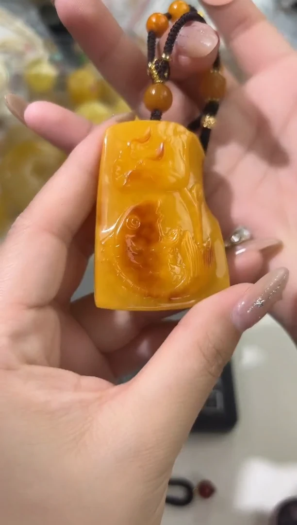 裸石琥珀未镶嵌天然琥珀蜜蜡吊坠