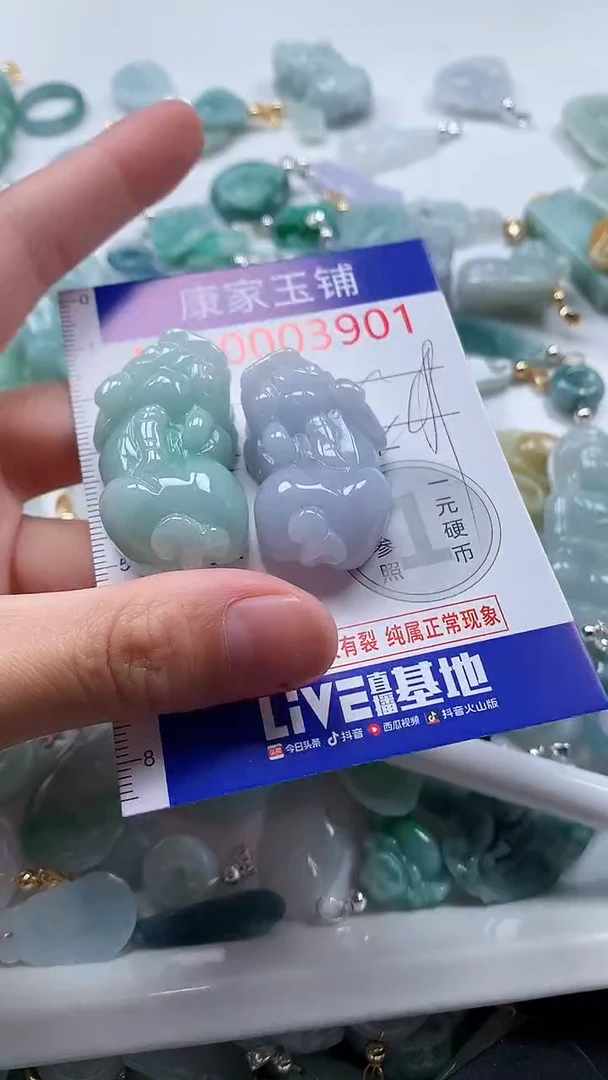 翡翠未镶嵌吊坠(不含链)3901