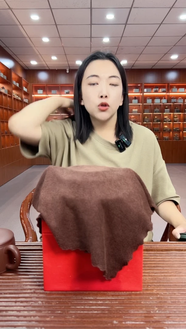 茶壶紫砂竹影双线扁竹鼓 民国绿泥 梅付春