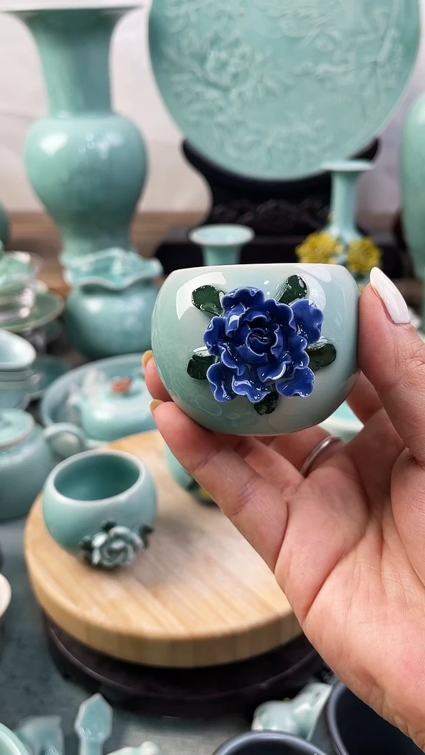 【闪购商品】手工捏花 福利款 慧仙青瓷 瓷器