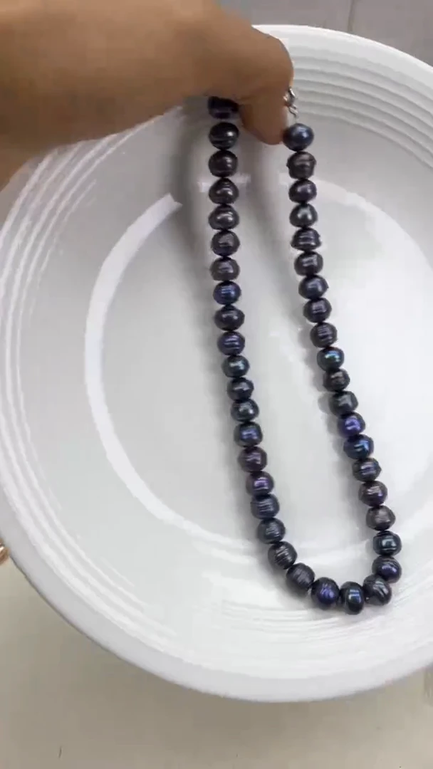 颈饰银S925镶嵌淡水珍珠1