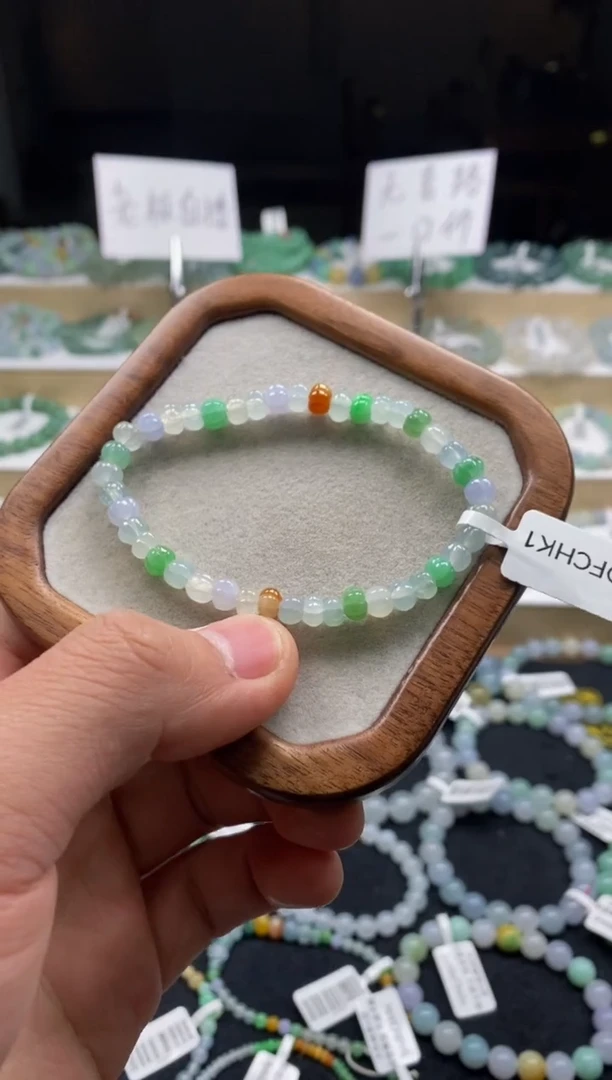 【闪购商品】翡翠手链未镶嵌天然A货翡翠