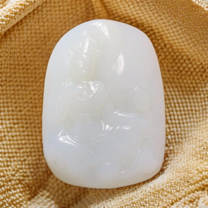 和田玉未镶嵌吊坠(不含链)