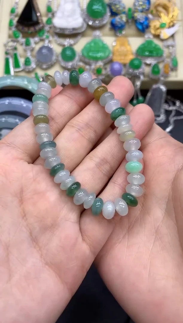 未镶嵌手串翡翠40-中国好珍宝