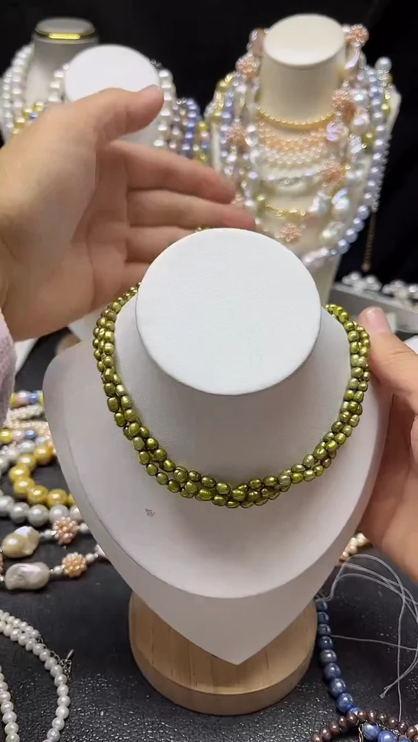 颈饰未镶嵌淡水珍珠多人