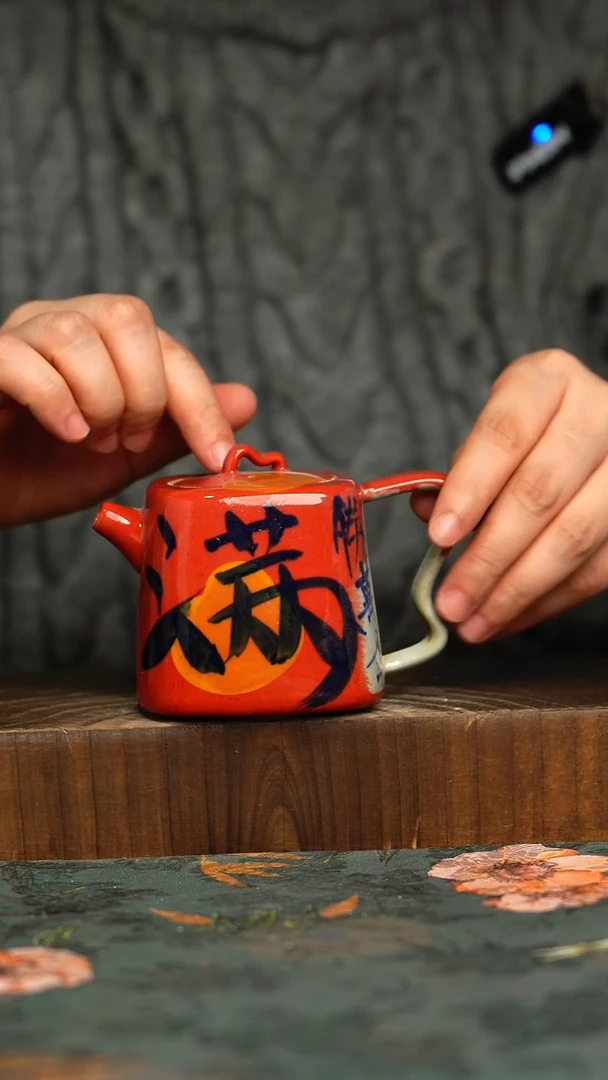 杯釉下彩手工手绘同款陶器