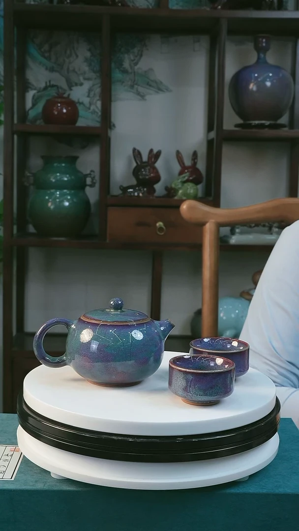 西施壶钧瓷茶壶 福利一壶两杯