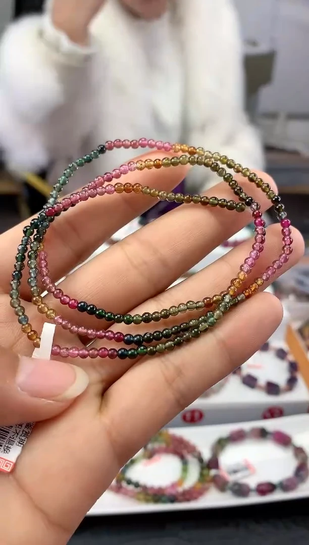 未镶嵌手串碧玺 多样性发一条