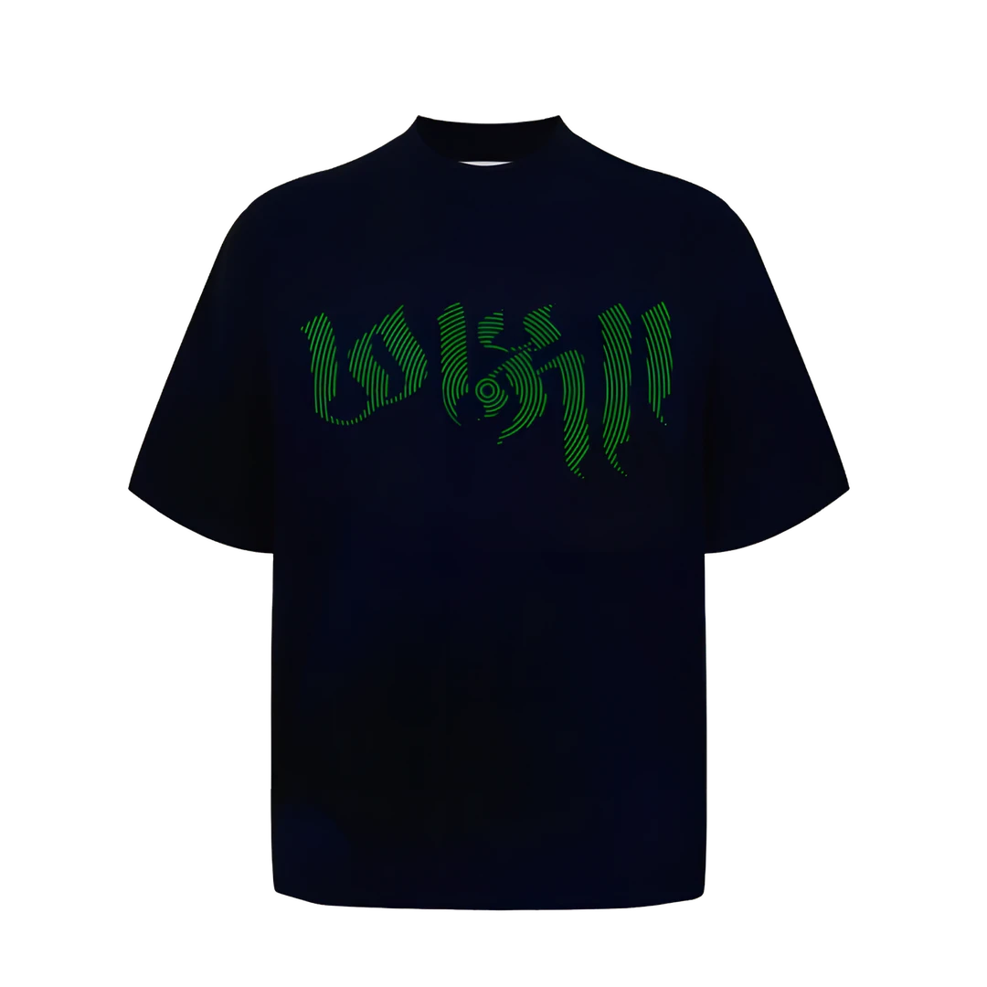 Dunjuewa（ 顿觉瓦）藏元素{ 声波款}短袖常规通用夏季印花圆领半袖