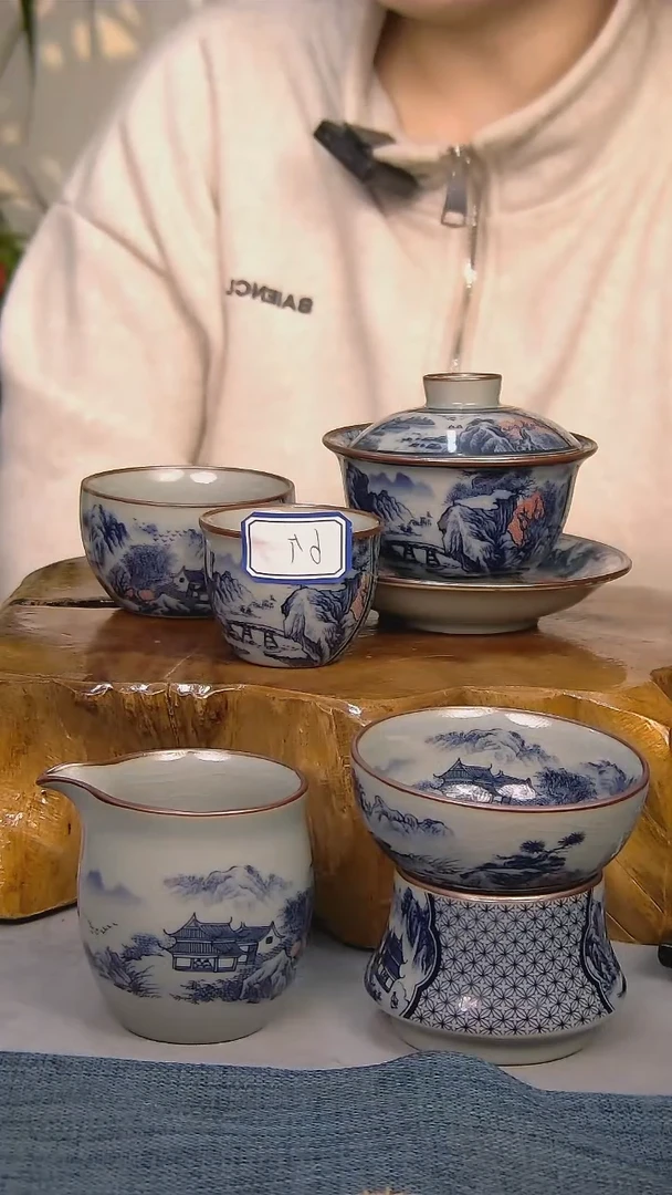 【闪购商品】简装家用款10件套 陶瓷家用茶具系列