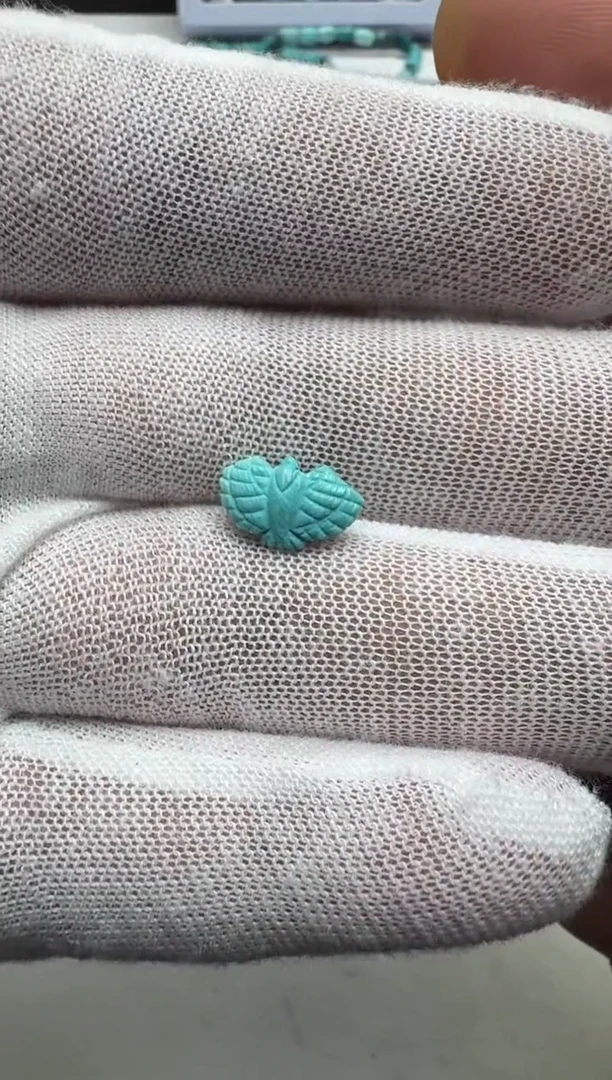 未镶嵌绿松石老鹰左右12.5高7.7