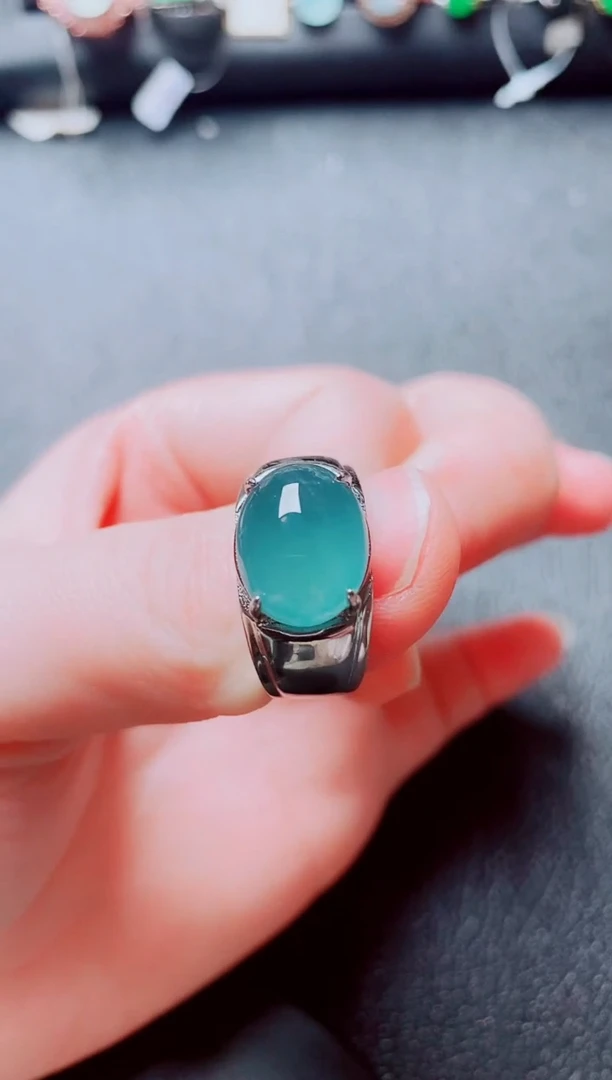 银S925镶嵌戒指翡翠1111