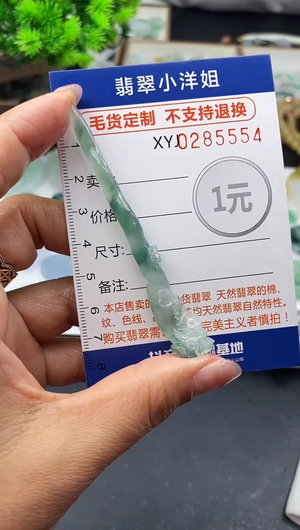 未镶嵌定制翡翠L****活毛货商品 不退换/ 5554