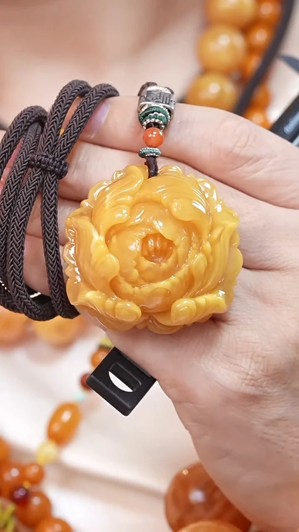 蜜蜡颈饰未镶嵌7740天然蜜蜡珠宝奇石云端妖孽全部保真