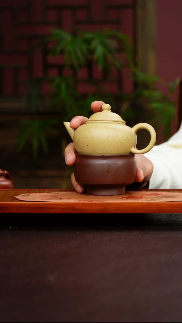 茶壶紫砂本绿水平壶痴一套