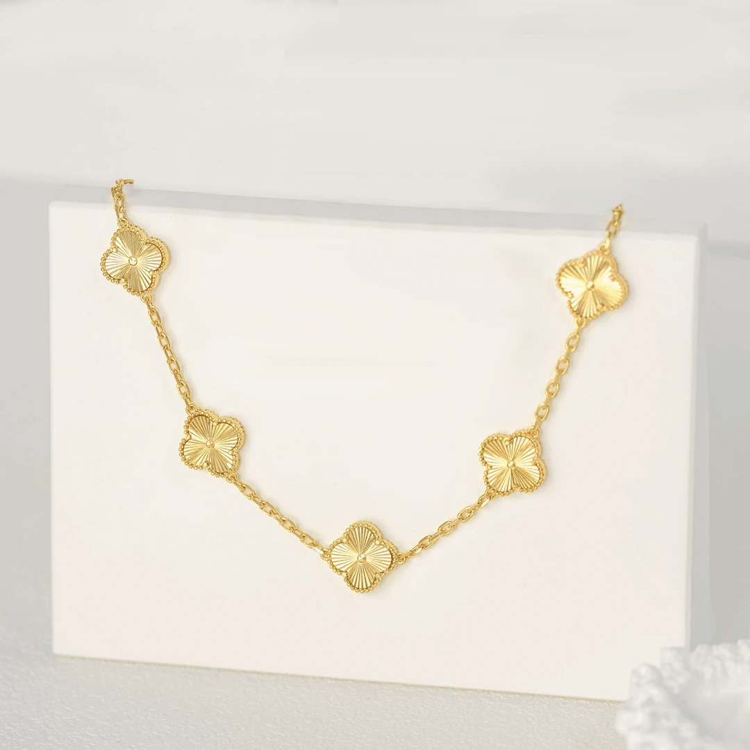 足银手链 足银四叶草时尚百搭 礼物送闺蜜女朋友