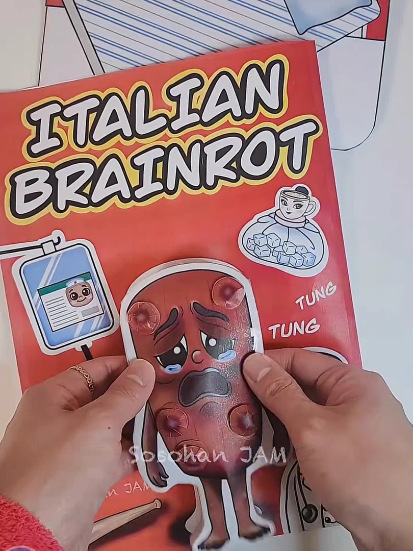 国外山海经手工盲袋木棍人卡布奇诺看医生模拟场景情景玩具材料包