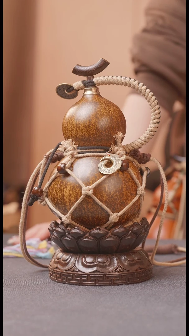 1165号链接精品大漆葫芦现货现发[一物一拍]不包含莲花底座500ml