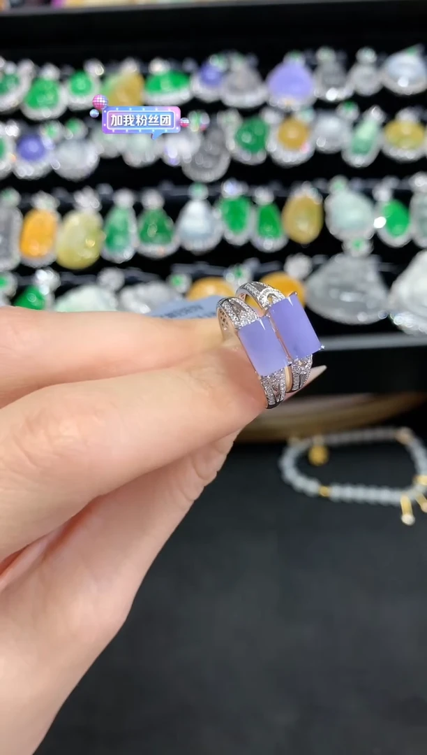 【闪购商品】翡翠戒指18K金镶嵌（多样性发一件）W65|3800