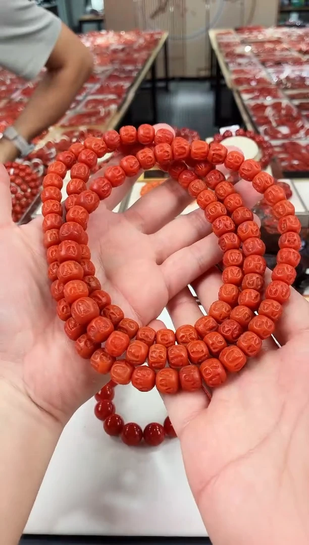 南红玛瑙保山雕刻多圈10+未镶嵌一个/条