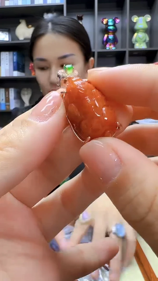 翡翠14K金镶嵌颈饰丹丹diy劲饰