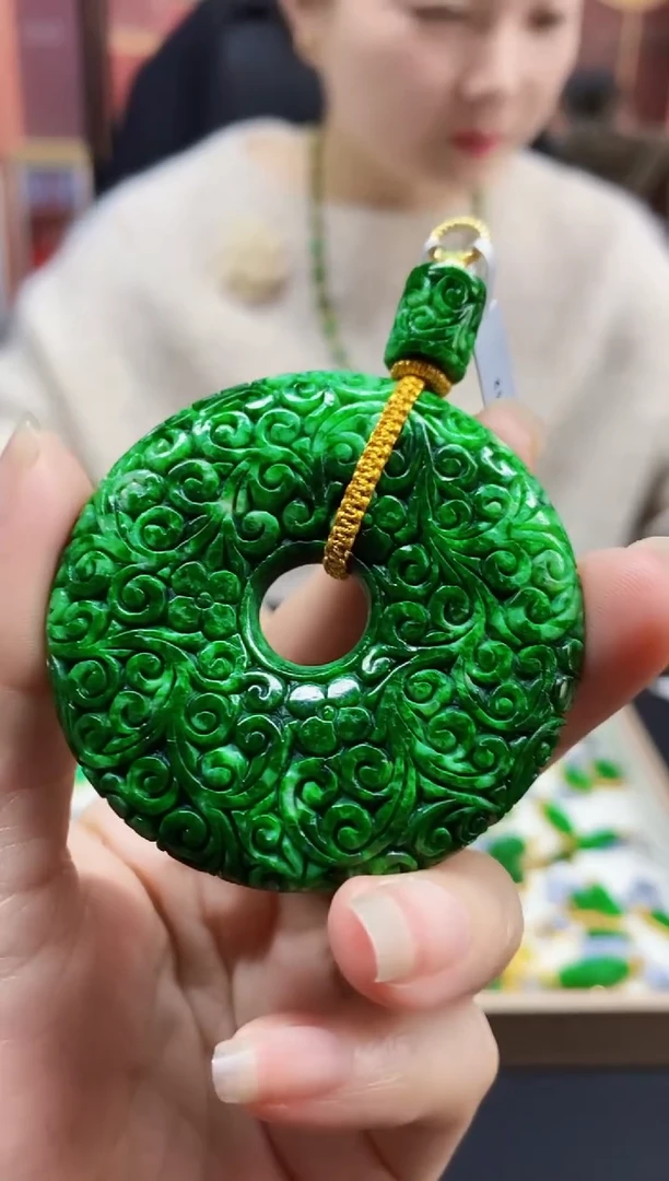 颈饰未镶嵌翡翠翡翠吊坠-49