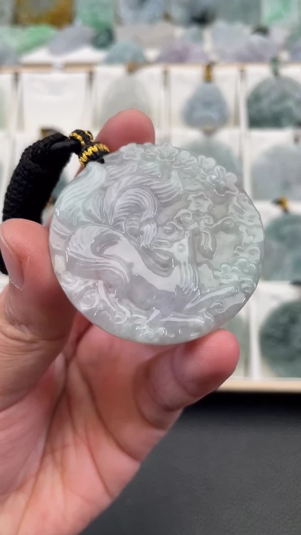 颈饰未镶嵌翡翠天然缅甸翡翠A货84