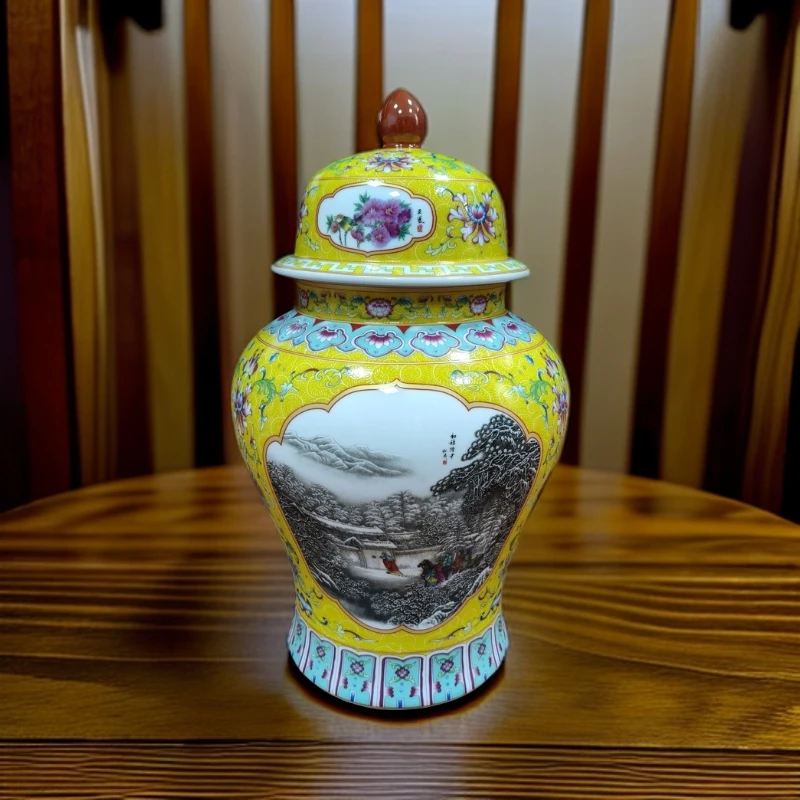 ZY-GH306粉彩六绝将军罐礼盒装-张